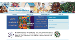 Desktop Screenshot of hawaiihealthmatters.org
